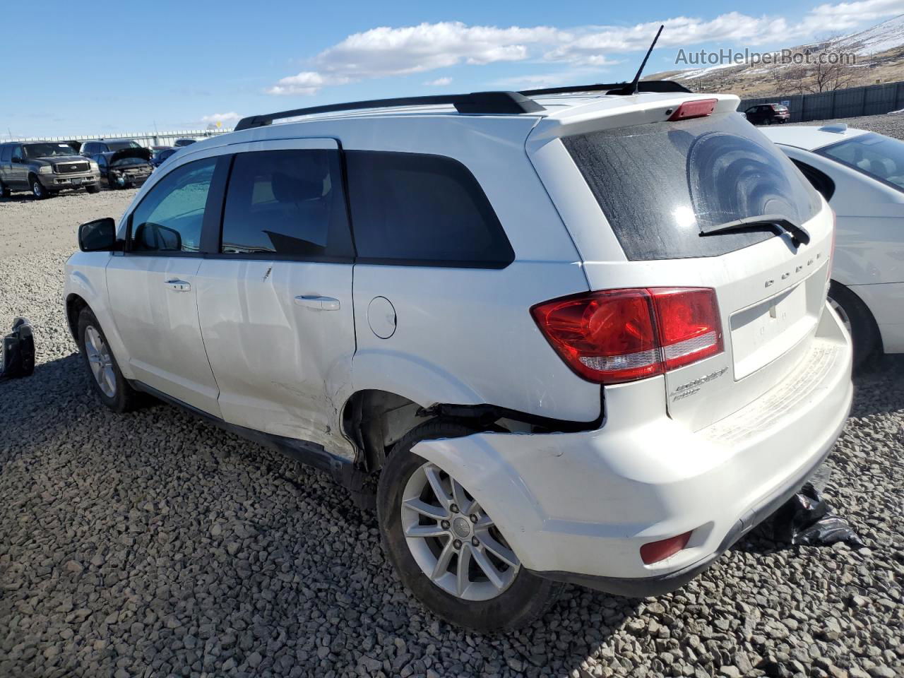 2016 Dodge Journey Sxt White vin: 3C4PDDBG1GT135781