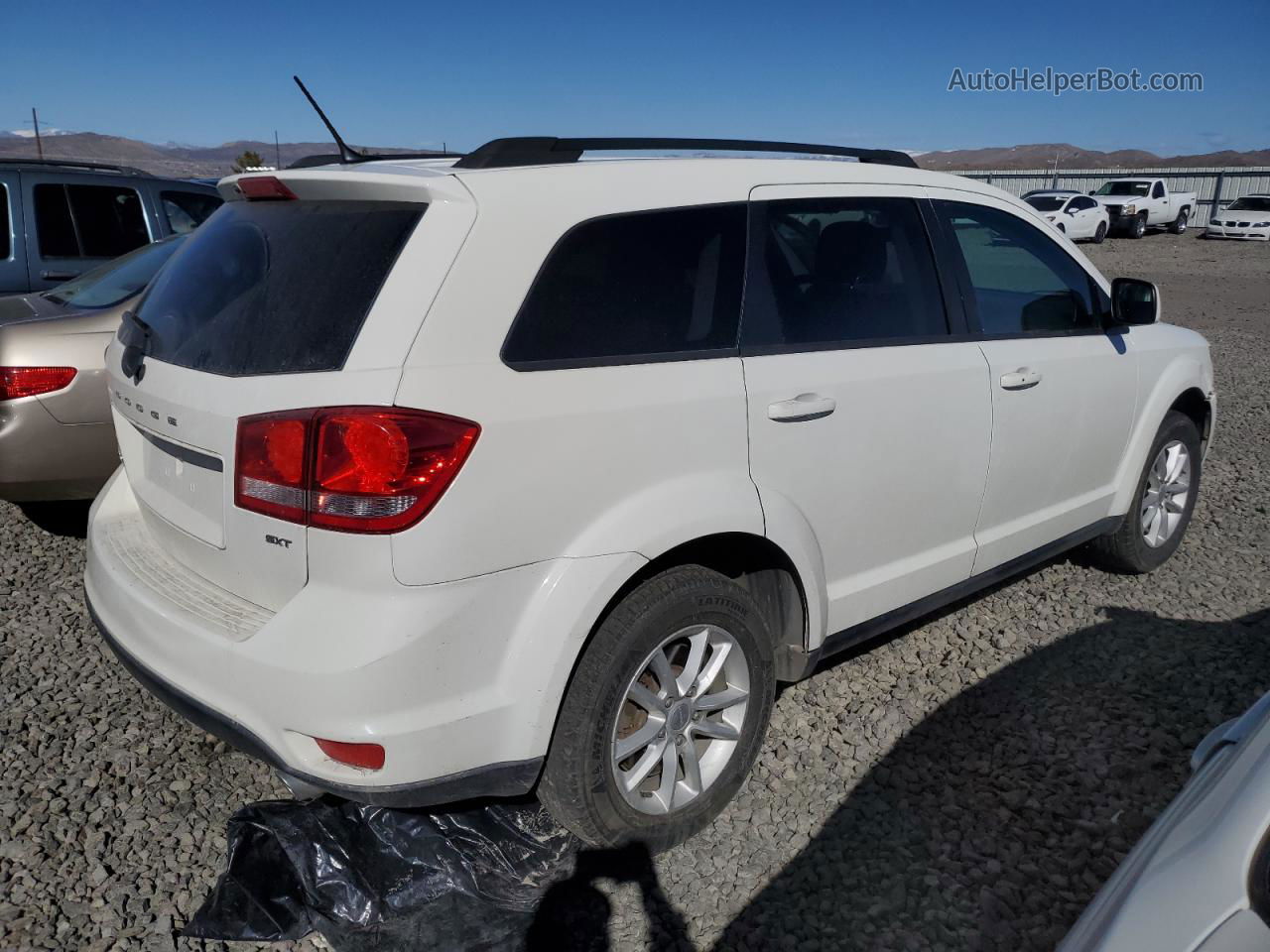 2016 Dodge Journey Sxt White vin: 3C4PDDBG1GT135781