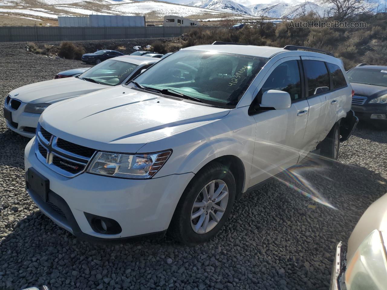 2016 Dodge Journey Sxt White vin: 3C4PDDBG1GT135781