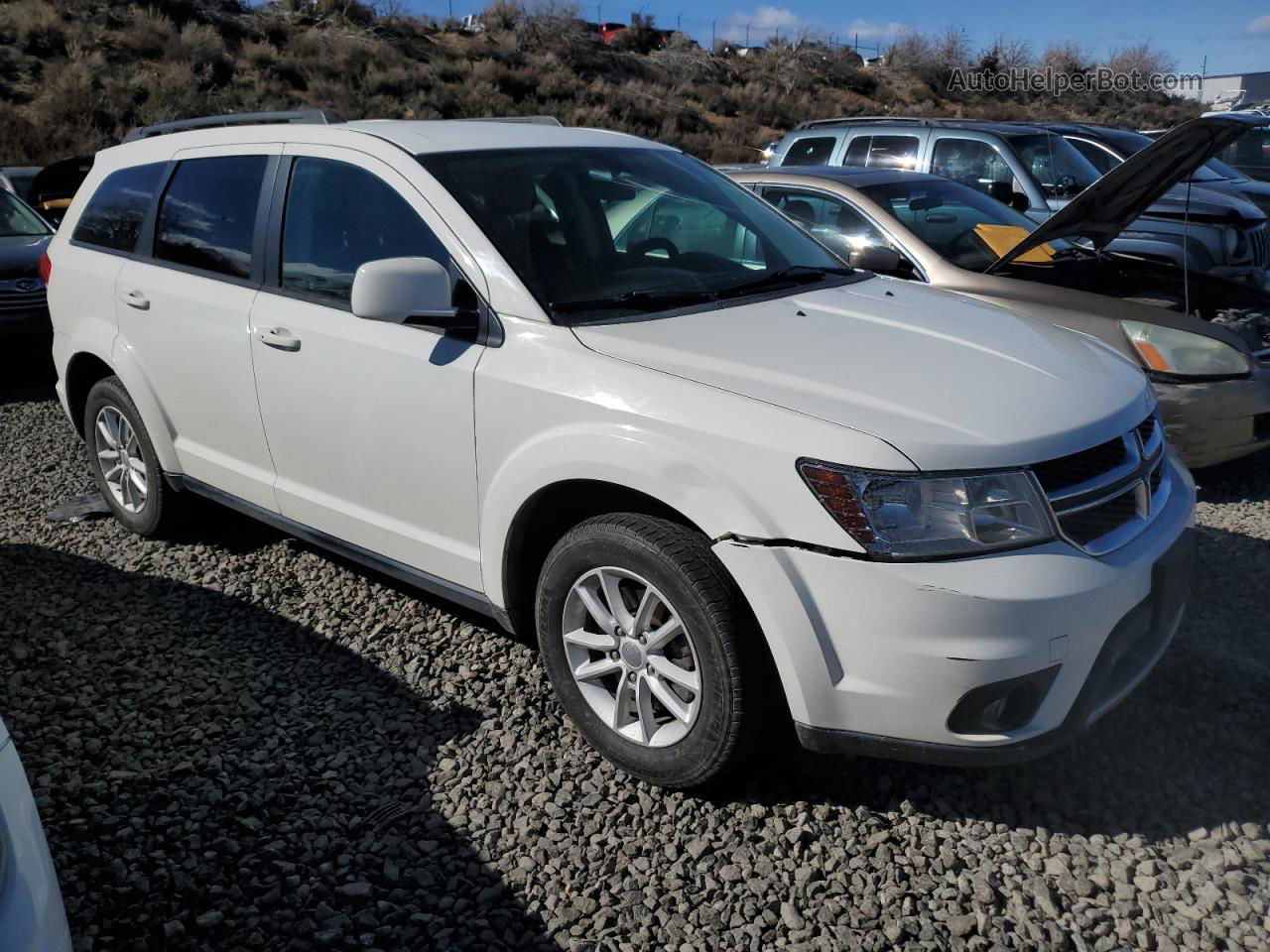 2016 Dodge Journey Sxt White vin: 3C4PDDBG1GT135781