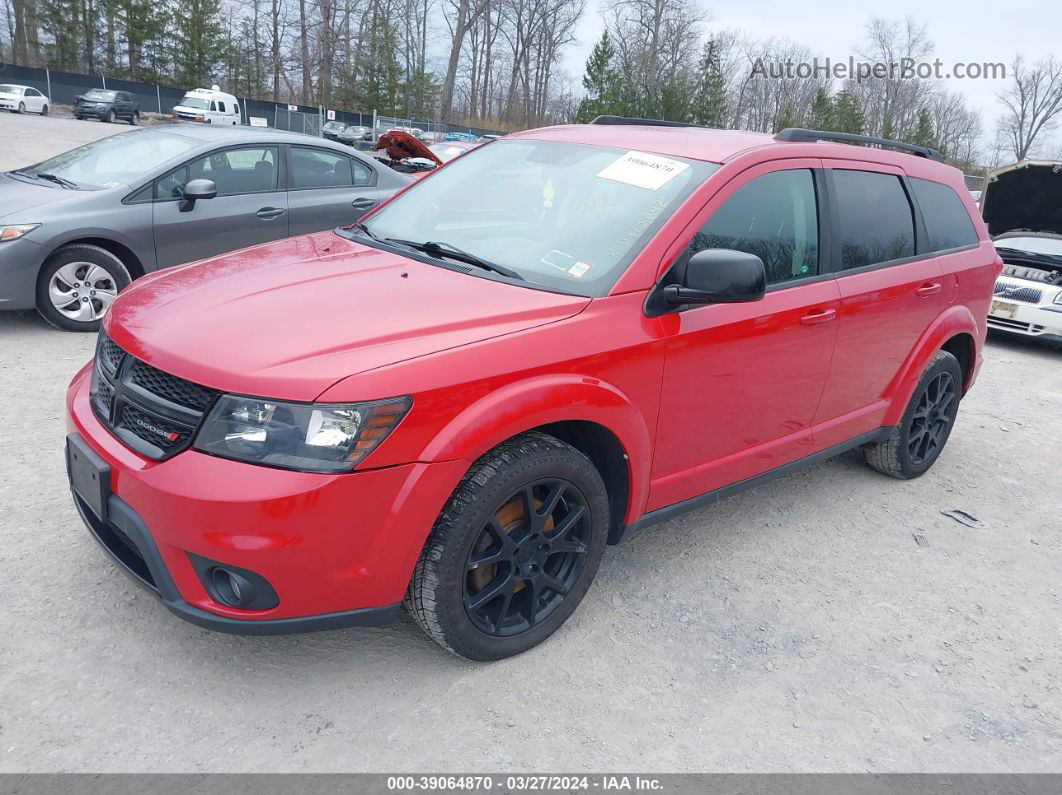 2017 Dodge Journey Sxt Awd Red vin: 3C4PDDBG1HT566929