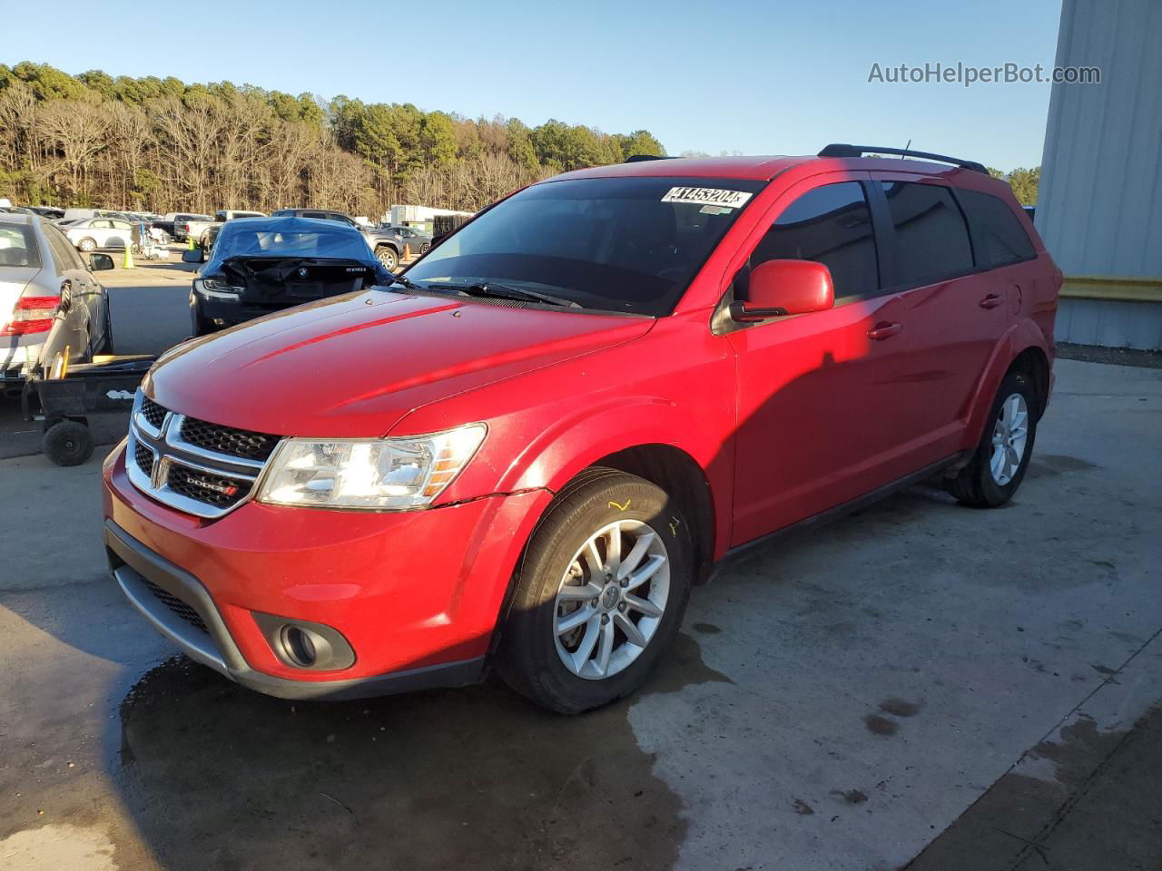 2017 Dodge Journey Sxt Red vin: 3C4PDDBG1HT577879