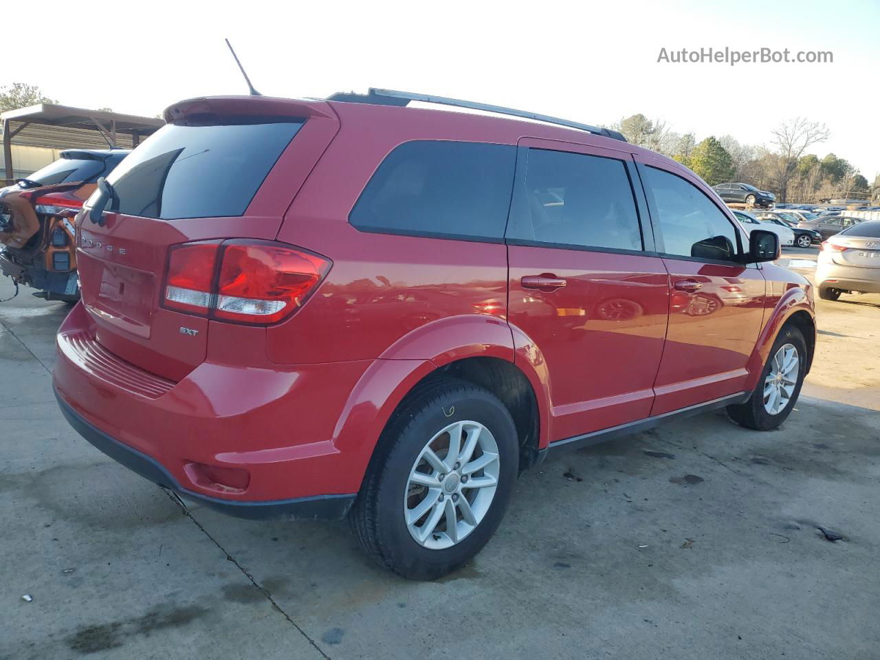 2017 Dodge Journey Sxt Red vin: 3C4PDDBG1HT577879