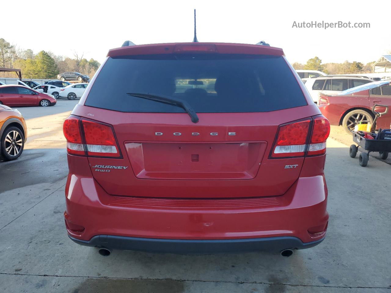 2017 Dodge Journey Sxt Red vin: 3C4PDDBG1HT577879