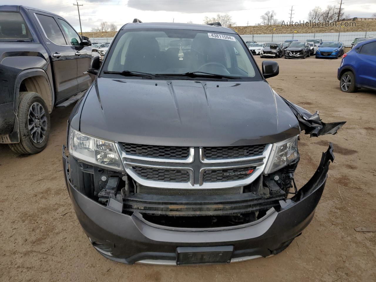 2014 Dodge Journey Sxt Gray vin: 3C4PDDBG2ET176837