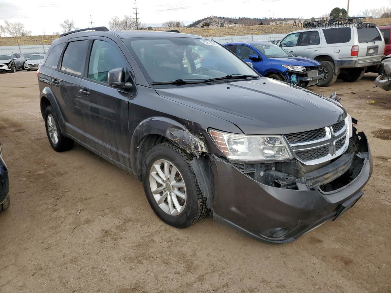 2014 Dodge Journey Sxt Gray vin: 3C4PDDBG2ET176837