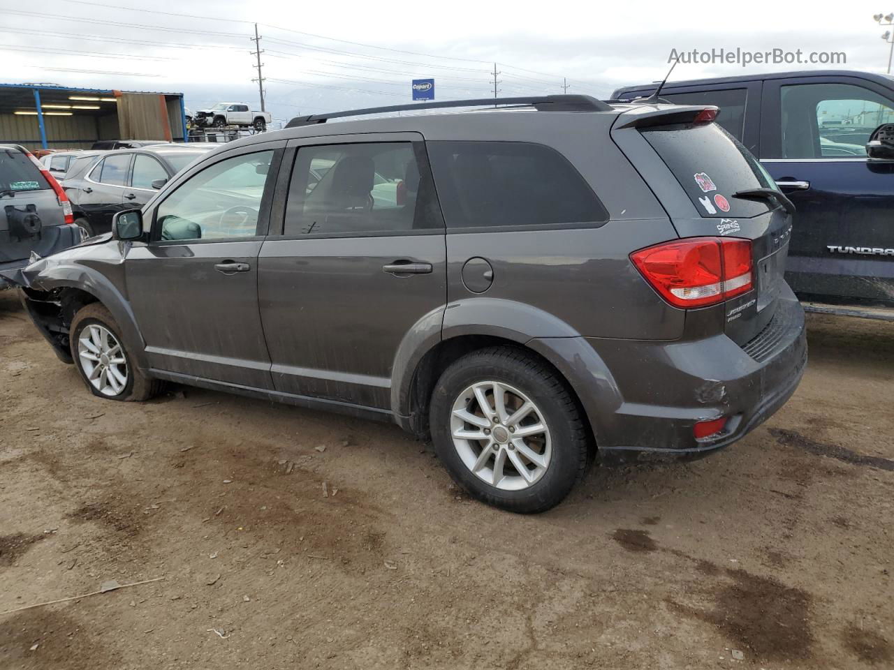 2014 Dodge Journey Sxt Gray vin: 3C4PDDBG2ET176837