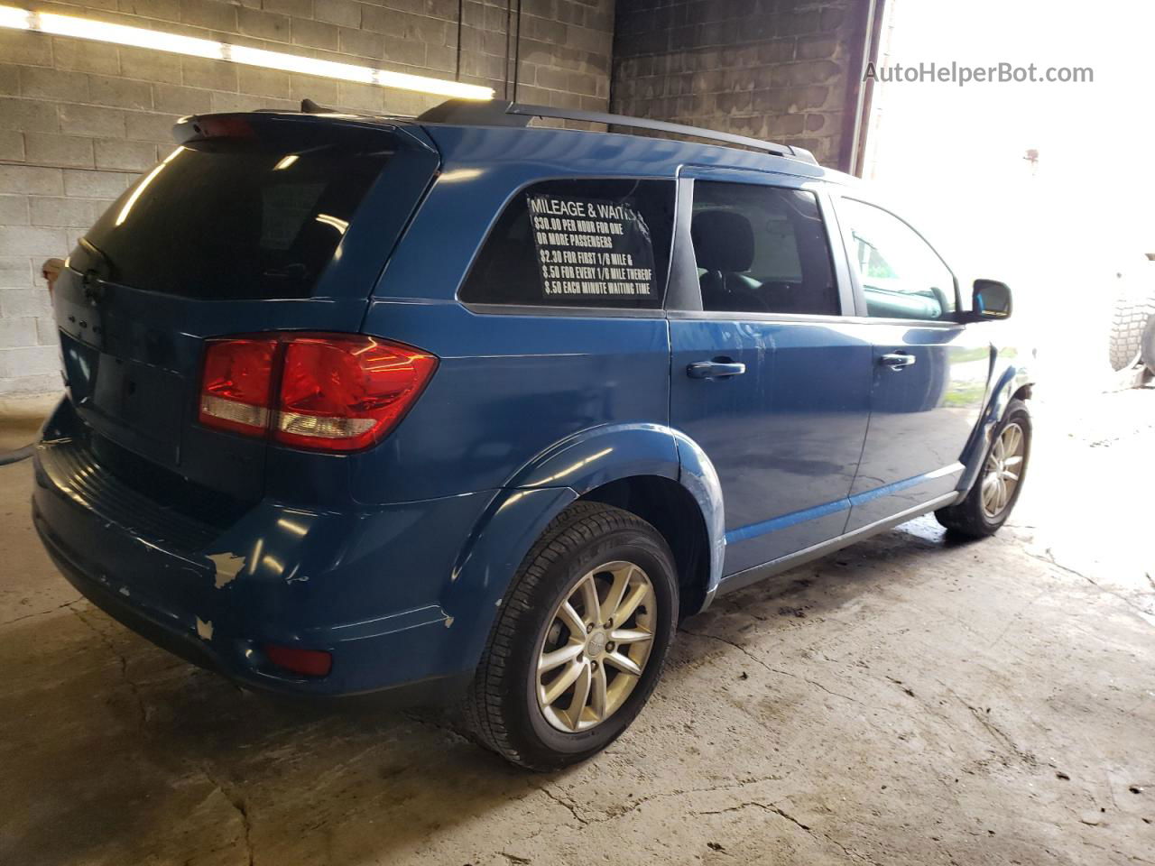 2014 Dodge Journey Sxt Синий vin: 3C4PDDBG2ET212123