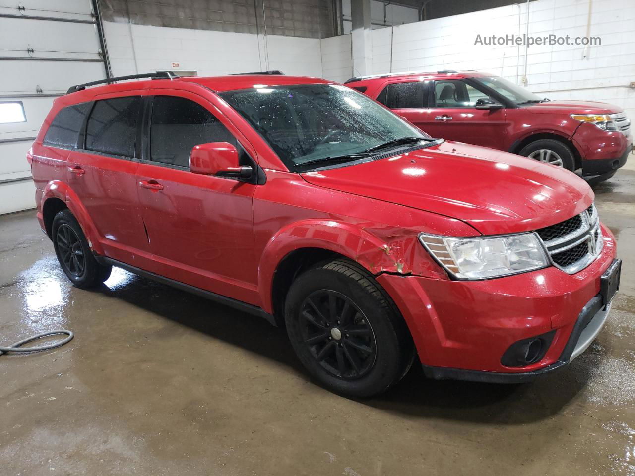 2014 Dodge Journey Sxt Red vin: 3C4PDDBG2ET230427