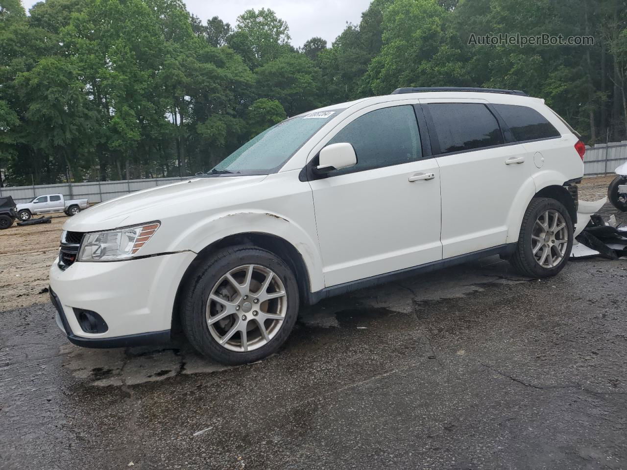 2014 Dodge Journey Sxt White vin: 3C4PDDBG2ET297755