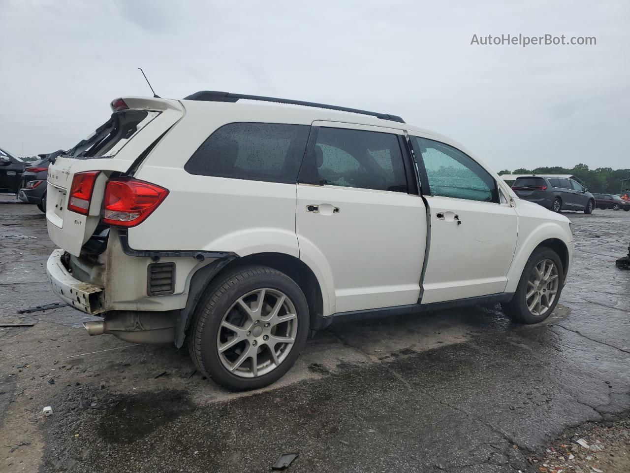 2014 Dodge Journey Sxt White vin: 3C4PDDBG2ET297755