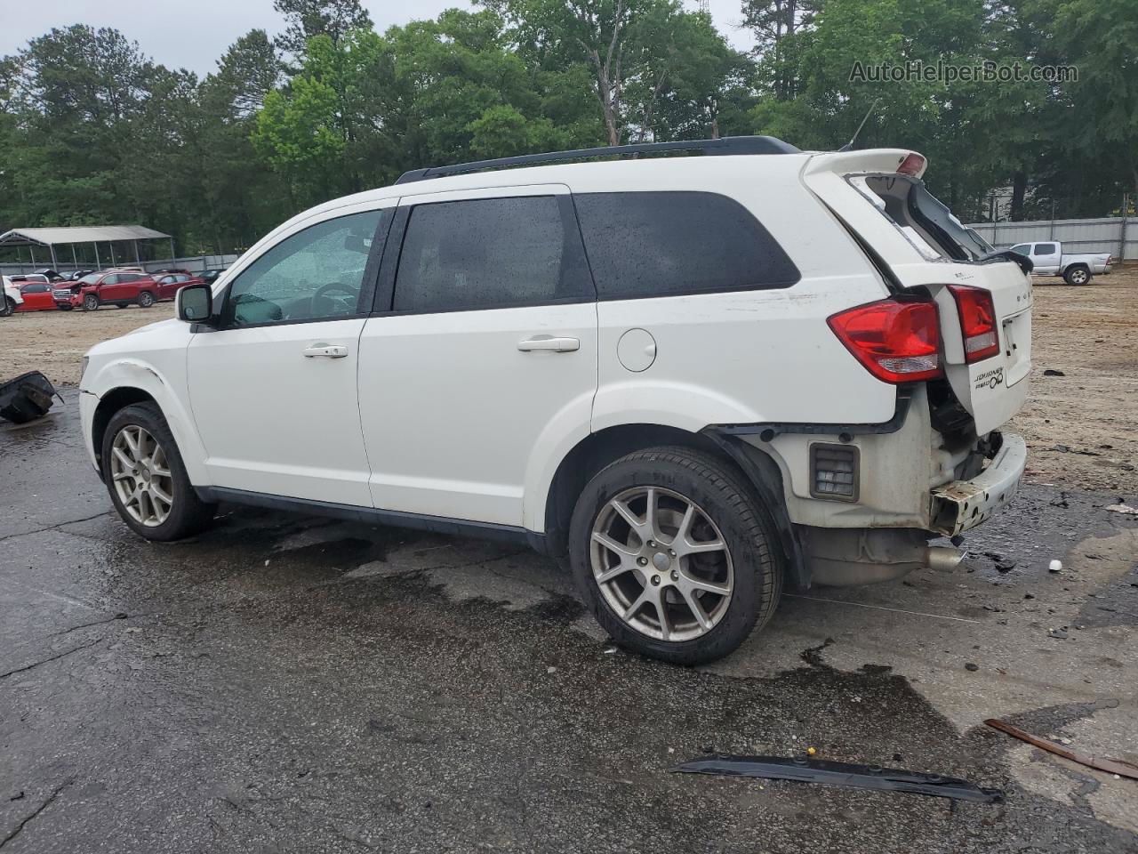 2014 Dodge Journey Sxt White vin: 3C4PDDBG2ET297755