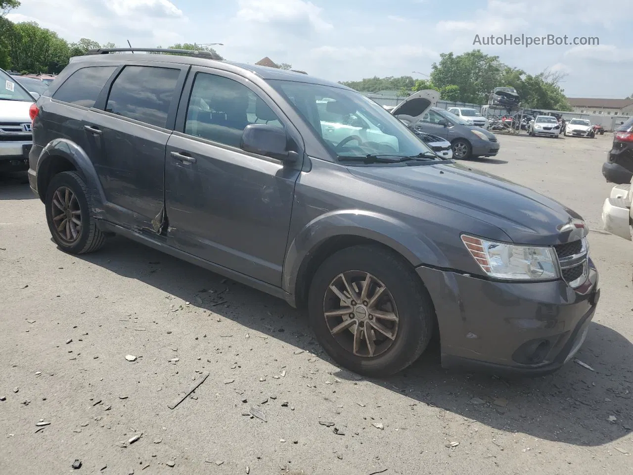 2015 Dodge Journey Sxt Gray vin: 3C4PDDBG2FT600955