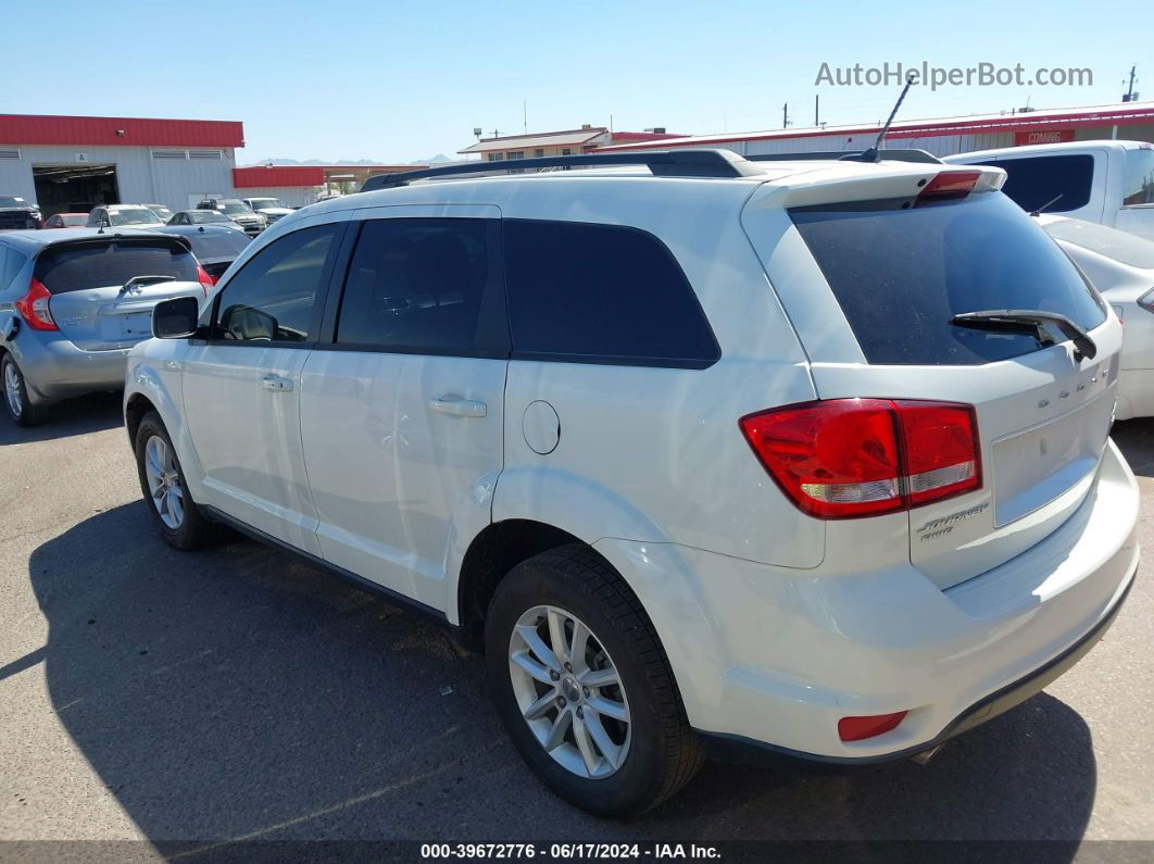 2016 Dodge Journey Sxt White vin: 3C4PDDBG2GT196380