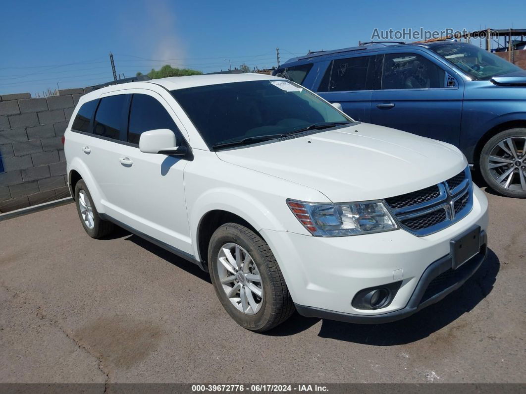 2016 Dodge Journey Sxt White vin: 3C4PDDBG2GT196380