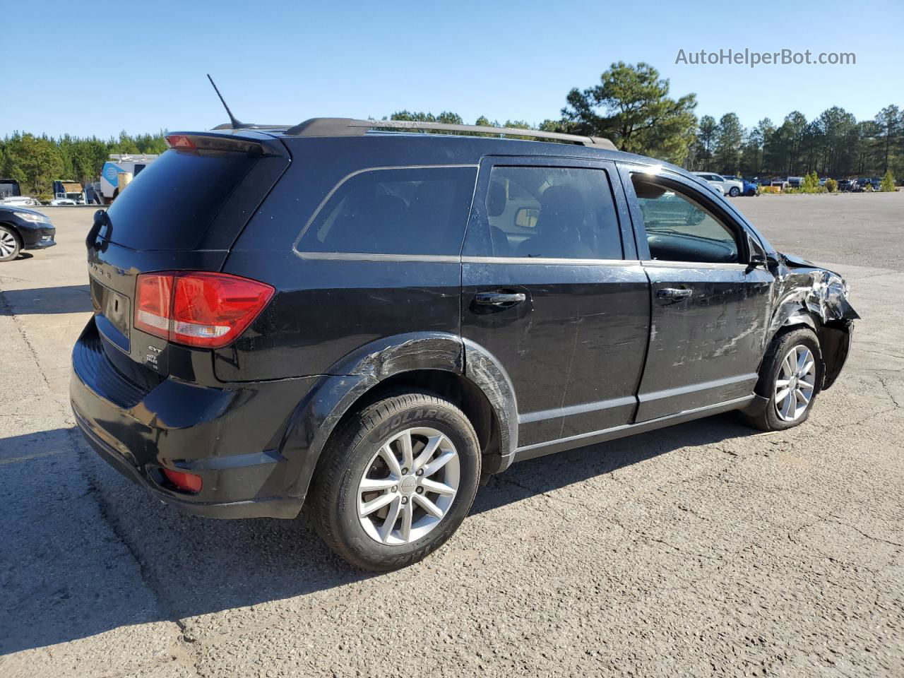 2017 Dodge Journey Sxt Черный vin: 3C4PDDBG2HT540274