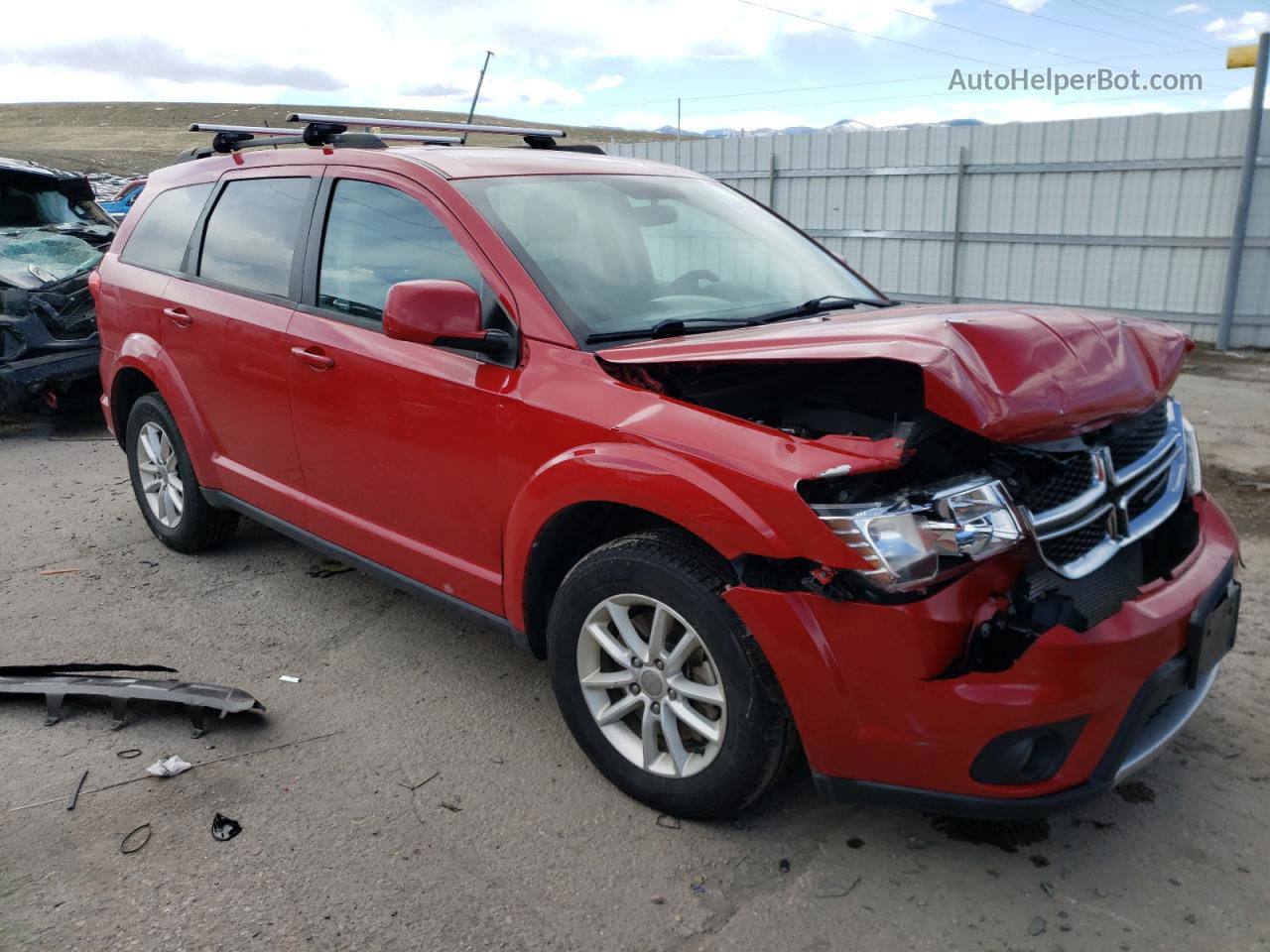 2017 Dodge Journey Sxt Red vin: 3C4PDDBG2HT575073