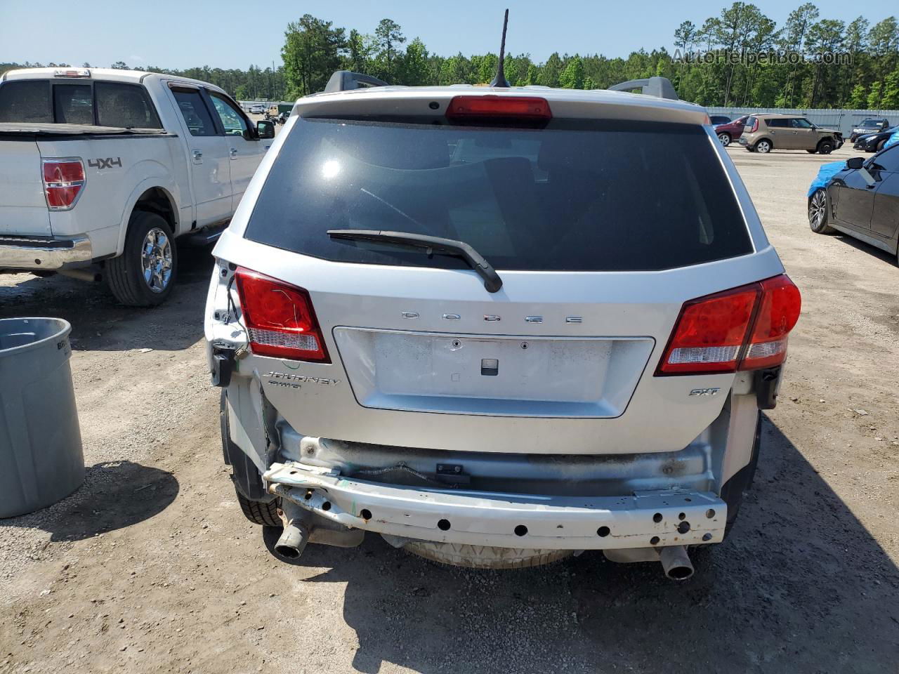 2014 Dodge Journey Sxt Silver vin: 3C4PDDBG3ET112824