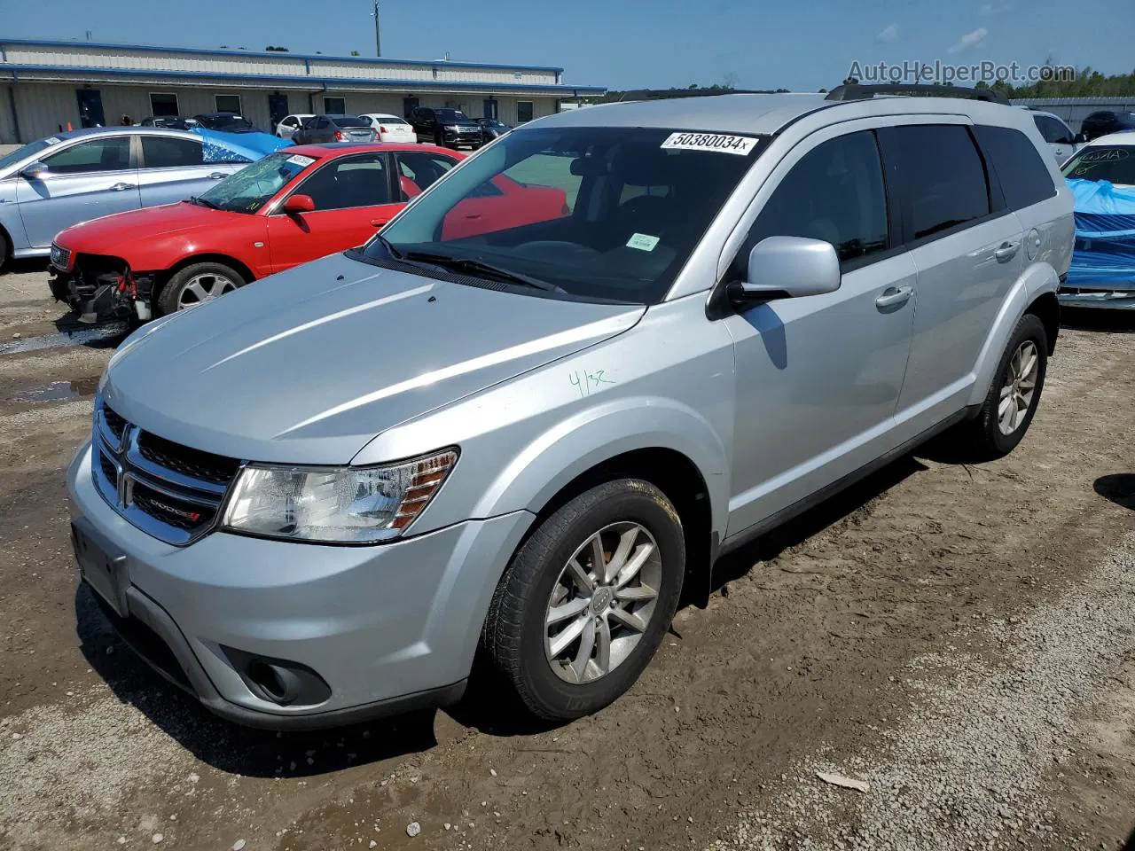 2014 Dodge Journey Sxt Silver vin: 3C4PDDBG3ET112824