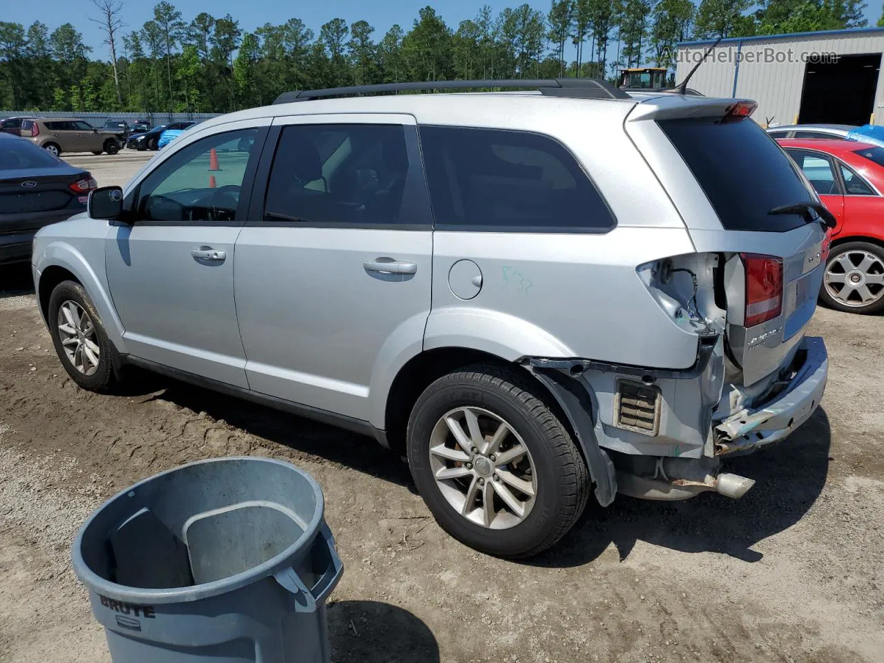 2014 Dodge Journey Sxt Silver vin: 3C4PDDBG3ET112824