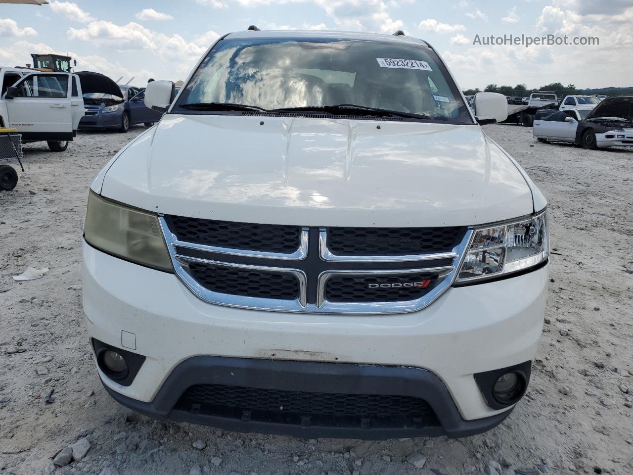 2014 Dodge Journey Sxt White vin: 3C4PDDBG3ET178516