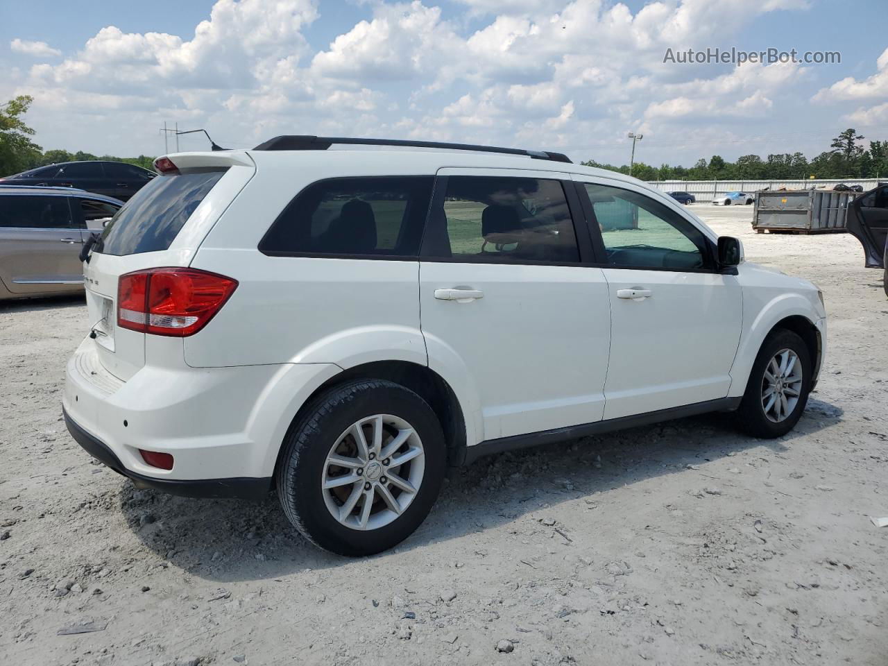 2014 Dodge Journey Sxt White vin: 3C4PDDBG3ET178516