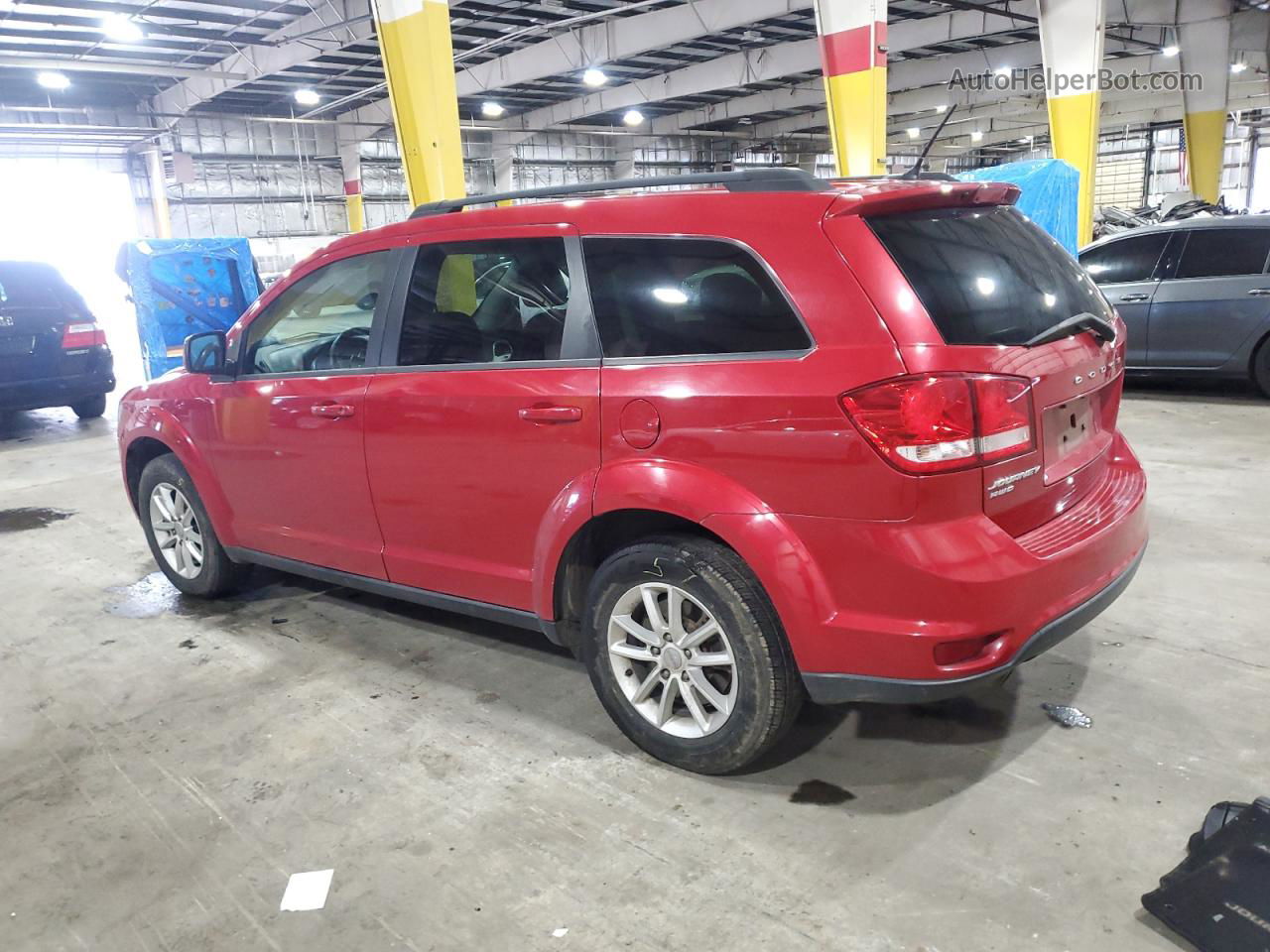 2014 Dodge Journey Sxt Red vin: 3C4PDDBG3ET204287