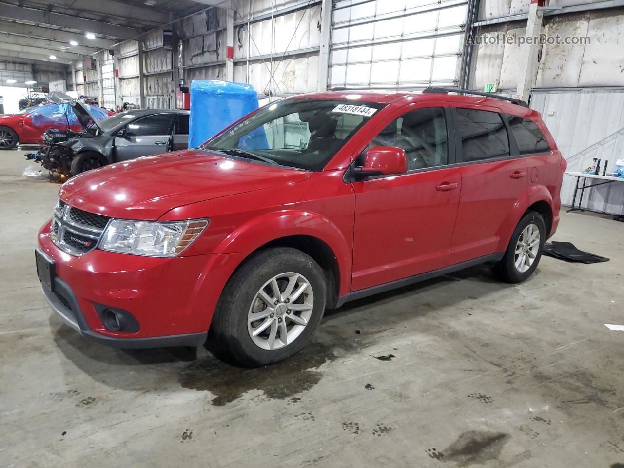 2014 Dodge Journey Sxt Red vin: 3C4PDDBG3ET204287