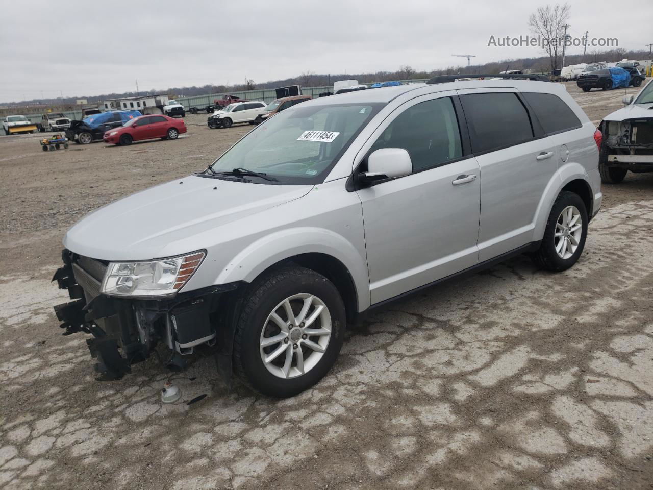 2014 Dodge Journey Sxt Silver vin: 3C4PDDBG3ET271701