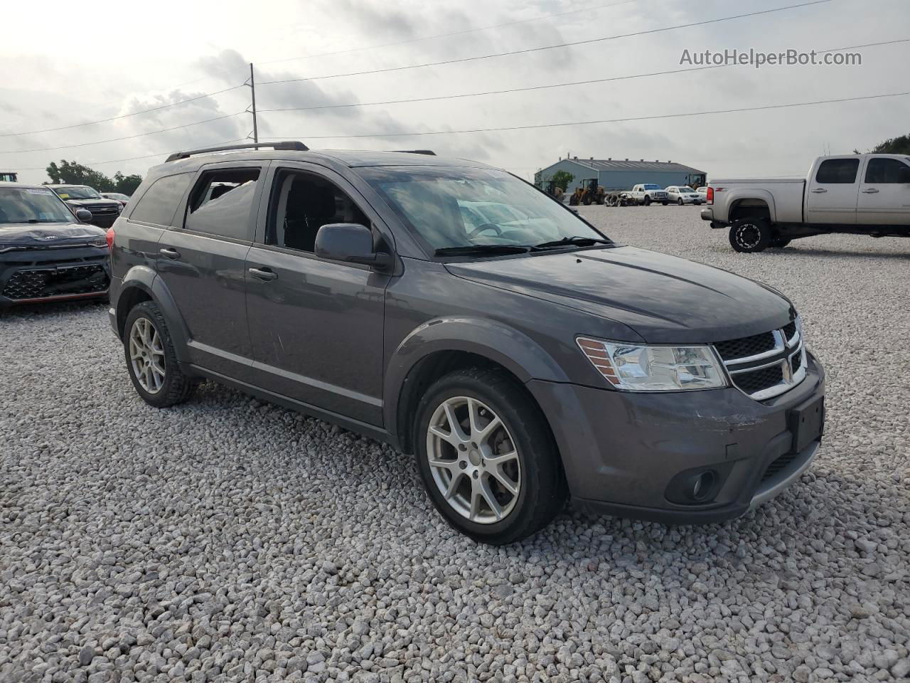 2015 Dodge Journey Sxt Gray vin: 3C4PDDBG3FT676104