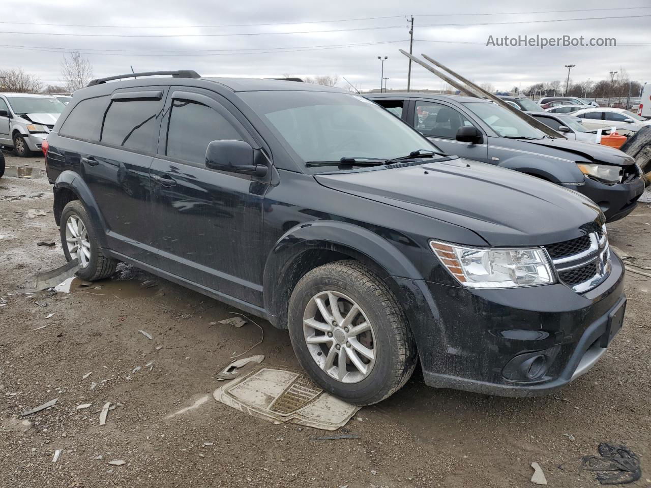 2016 Dodge Journey Sxt Черный vin: 3C4PDDBG3GT105715