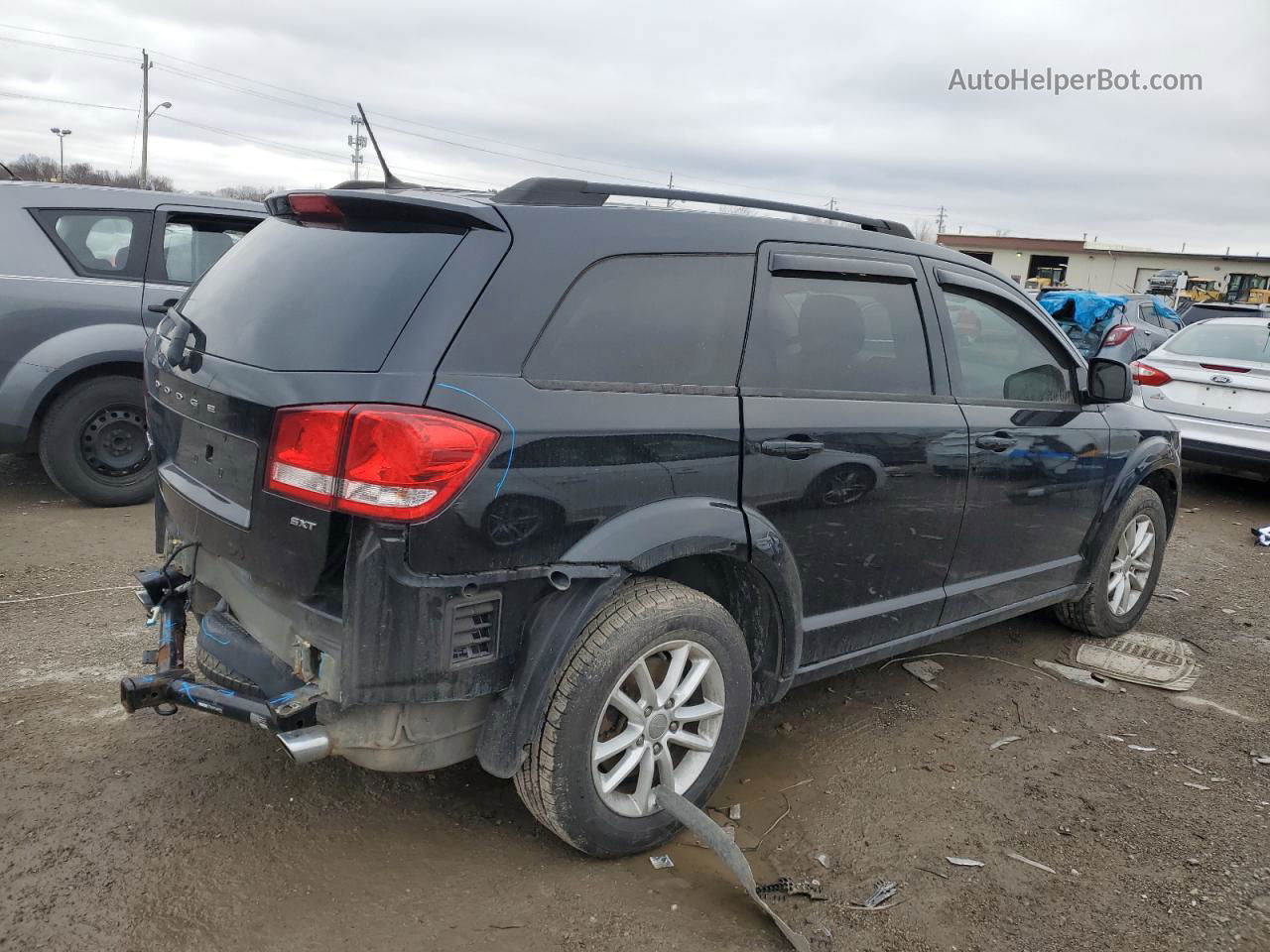 2016 Dodge Journey Sxt Черный vin: 3C4PDDBG3GT105715