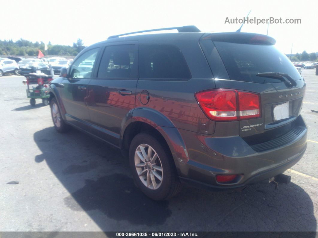 2016 Dodge Journey Sxt Gray vin: 3C4PDDBG3GT129433