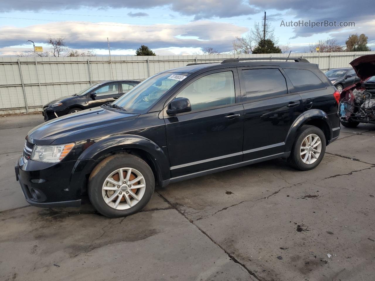 2016 Dodge Journey Sxt Черный vin: 3C4PDDBG3GT210819