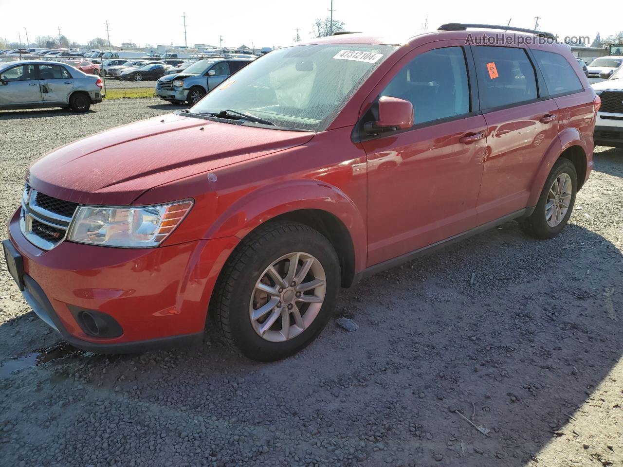 2017 Dodge Journey Sxt Red vin: 3C4PDDBG3HT677949