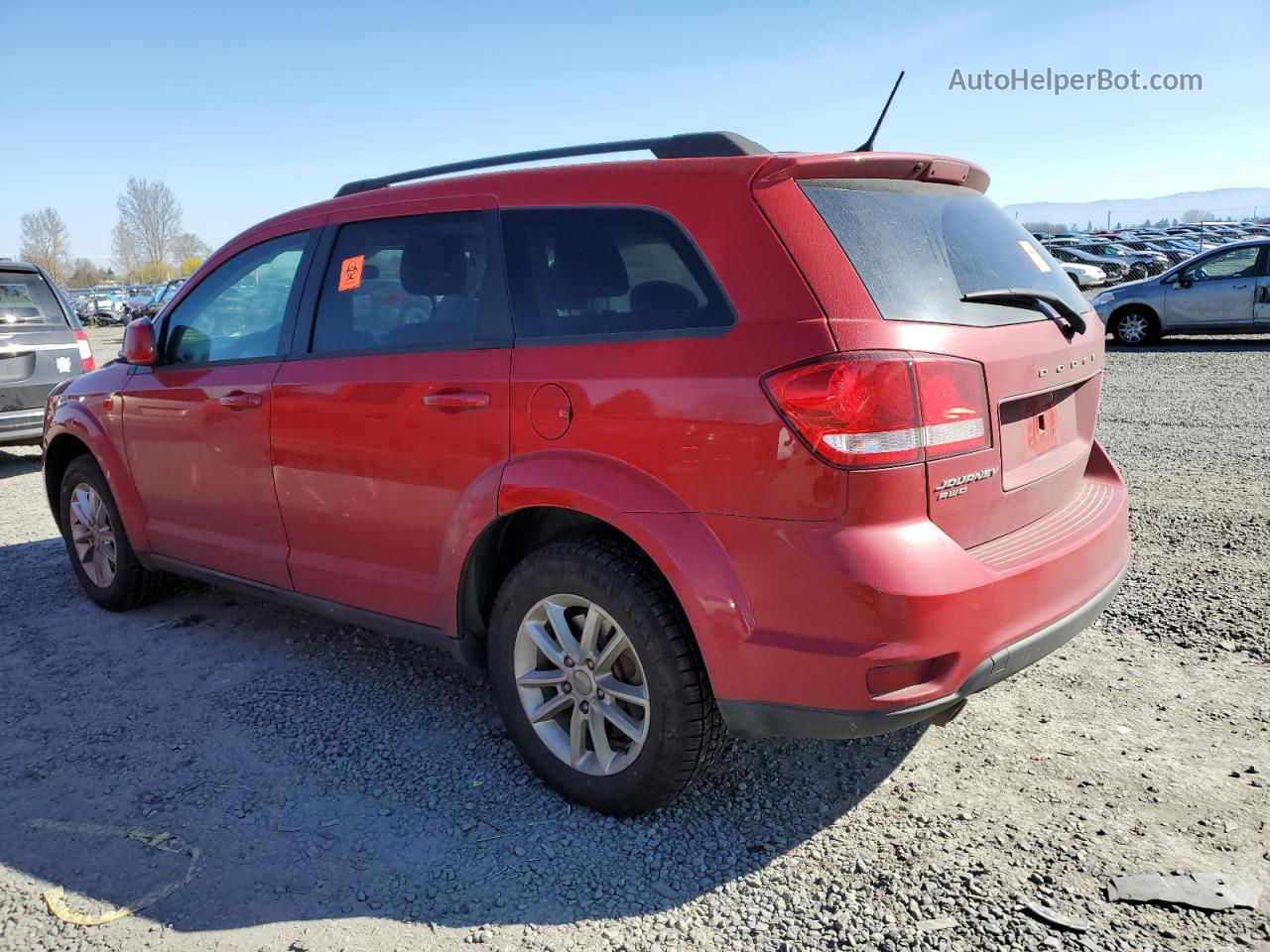 2017 Dodge Journey Sxt Red vin: 3C4PDDBG3HT677949