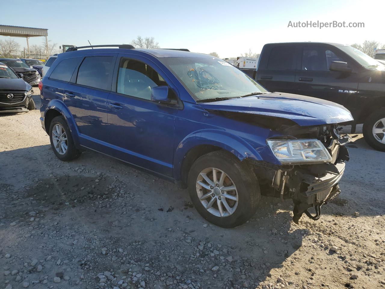 2015 Dodge Journey Sxt Синий vin: 3C4PDDBG4FT533503