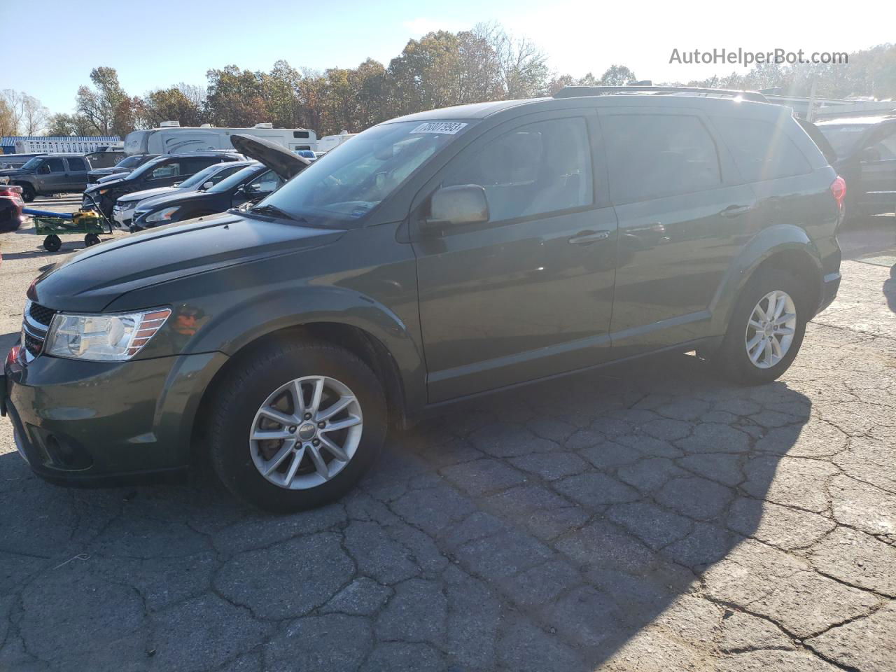 2017 Dodge Journey Sxt Green vin: 3C4PDDBG4HT577701