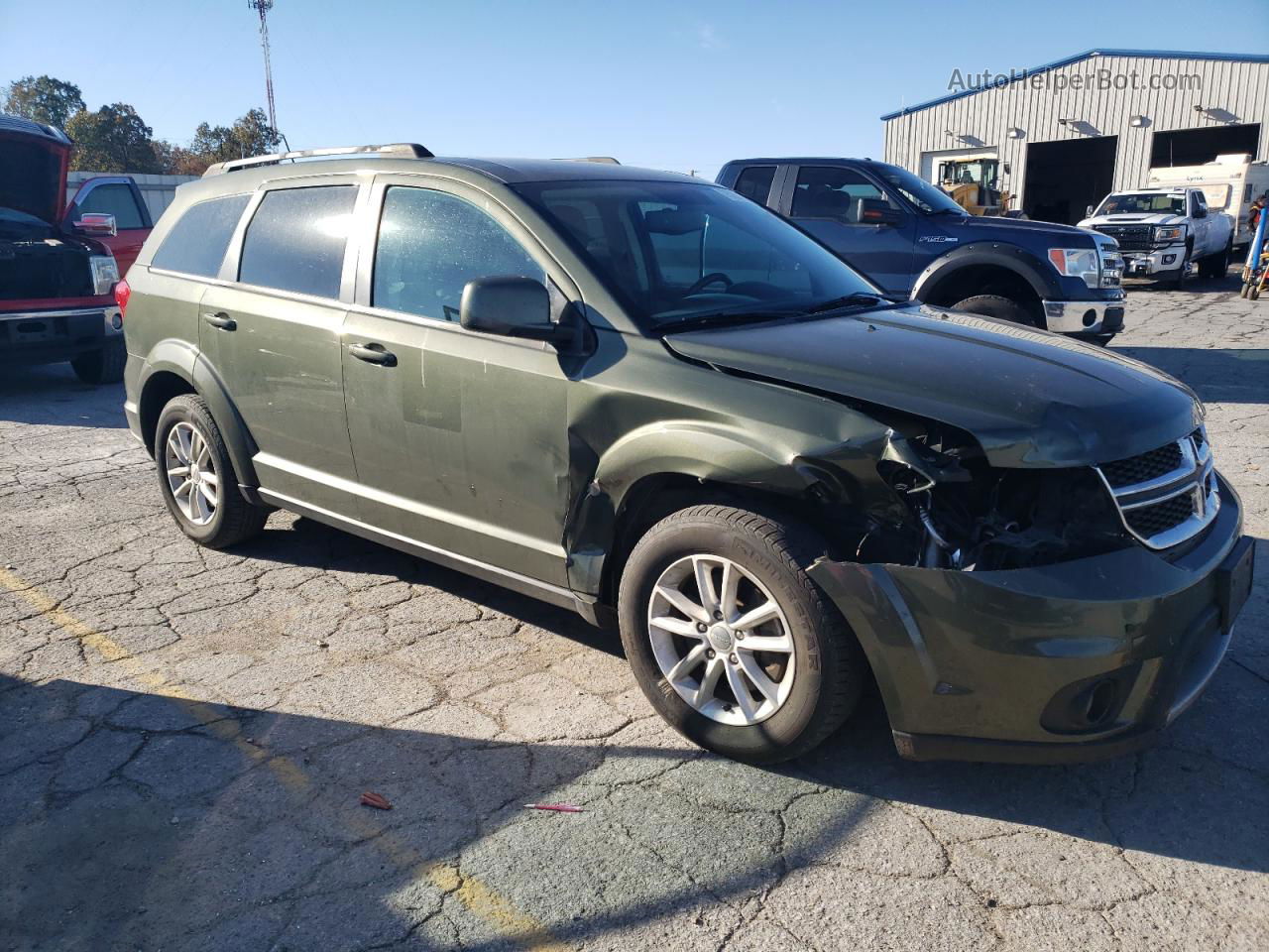 2017 Dodge Journey Sxt Green vin: 3C4PDDBG4HT577701