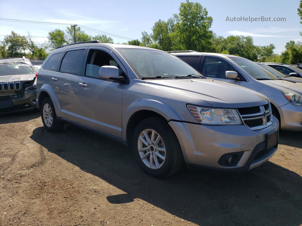 2017 Dodge Journey Sxt Silver vin: 3C4PDDBG4HT608395