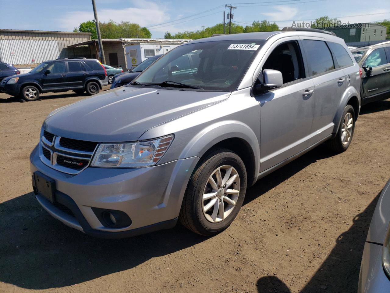 2017 Dodge Journey Sxt Silver vin: 3C4PDDBG4HT608395