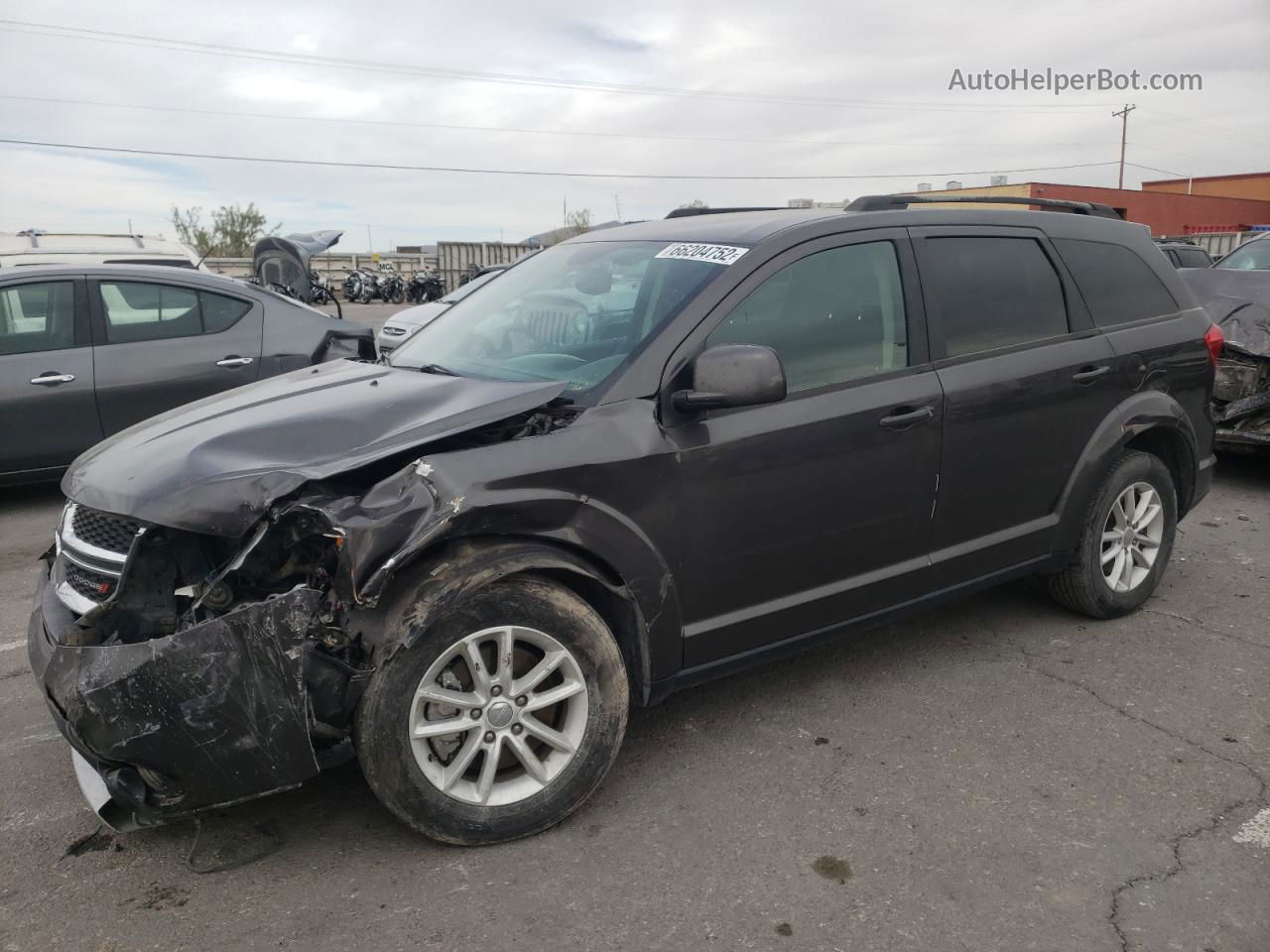 2017 Dodge Journey Sxt Серый vin: 3C4PDDBG4HT654003