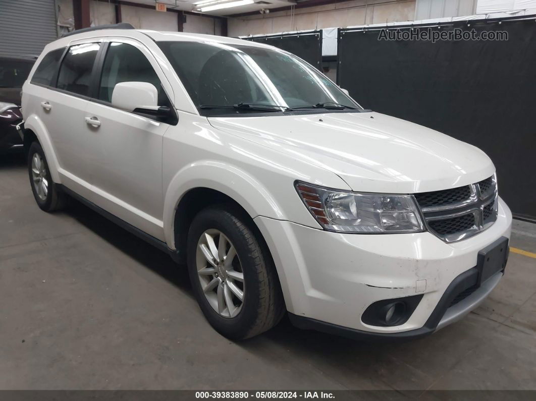 2014 Dodge Journey Sxt White vin: 3C4PDDBG5ET127356