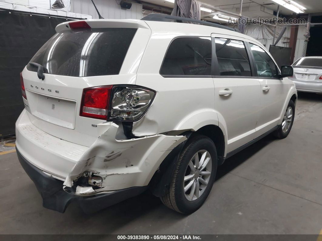 2014 Dodge Journey Sxt White vin: 3C4PDDBG5ET127356