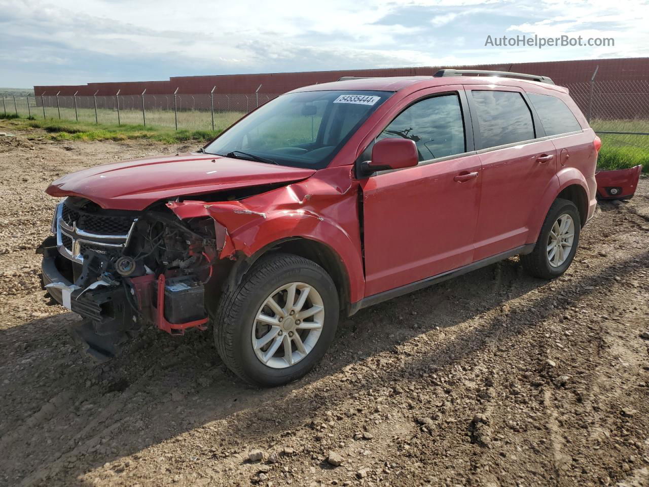 2014 Dodge Journey Sxt Red vin: 3C4PDDBG5ET178887