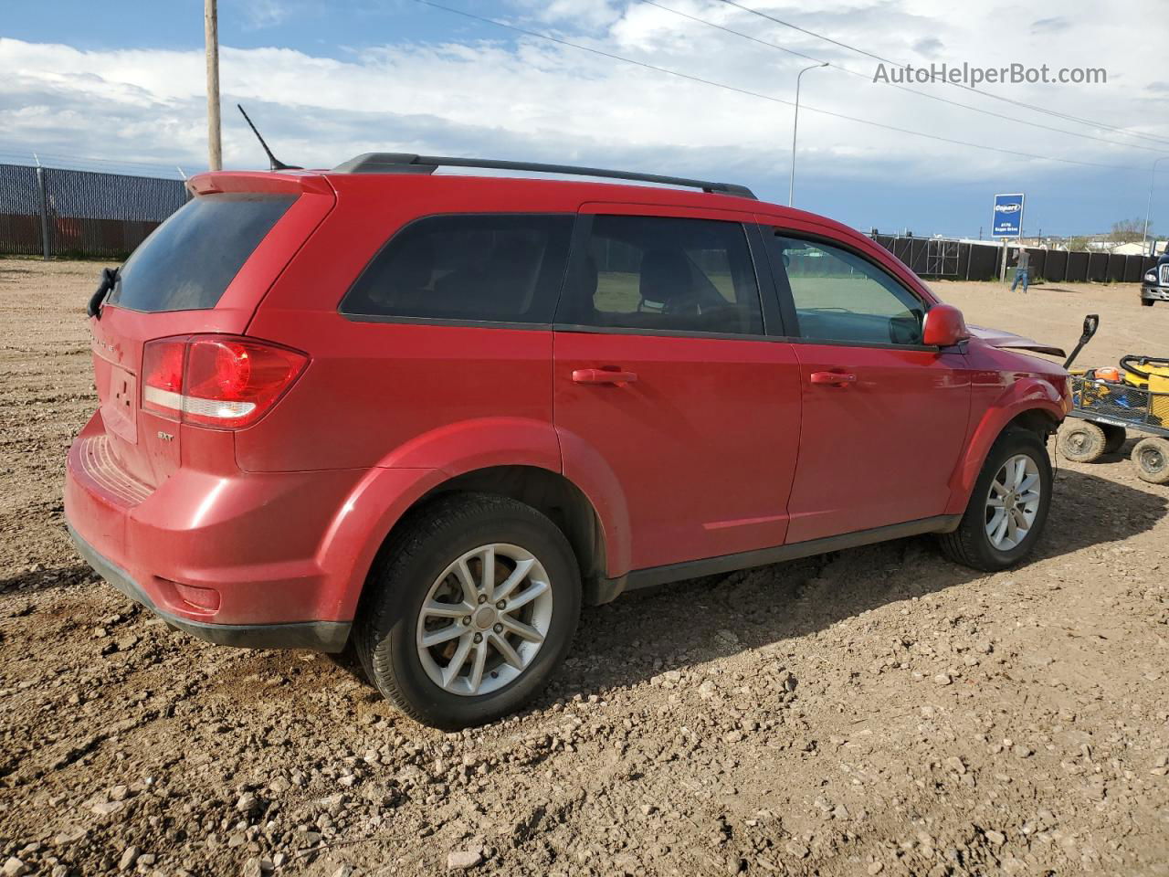 2014 Dodge Journey Sxt Red vin: 3C4PDDBG5ET178887