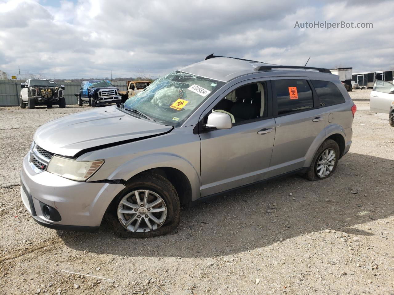 2016 Dodge Journey Sxt Silver vin: 3C4PDDBG5GT133211