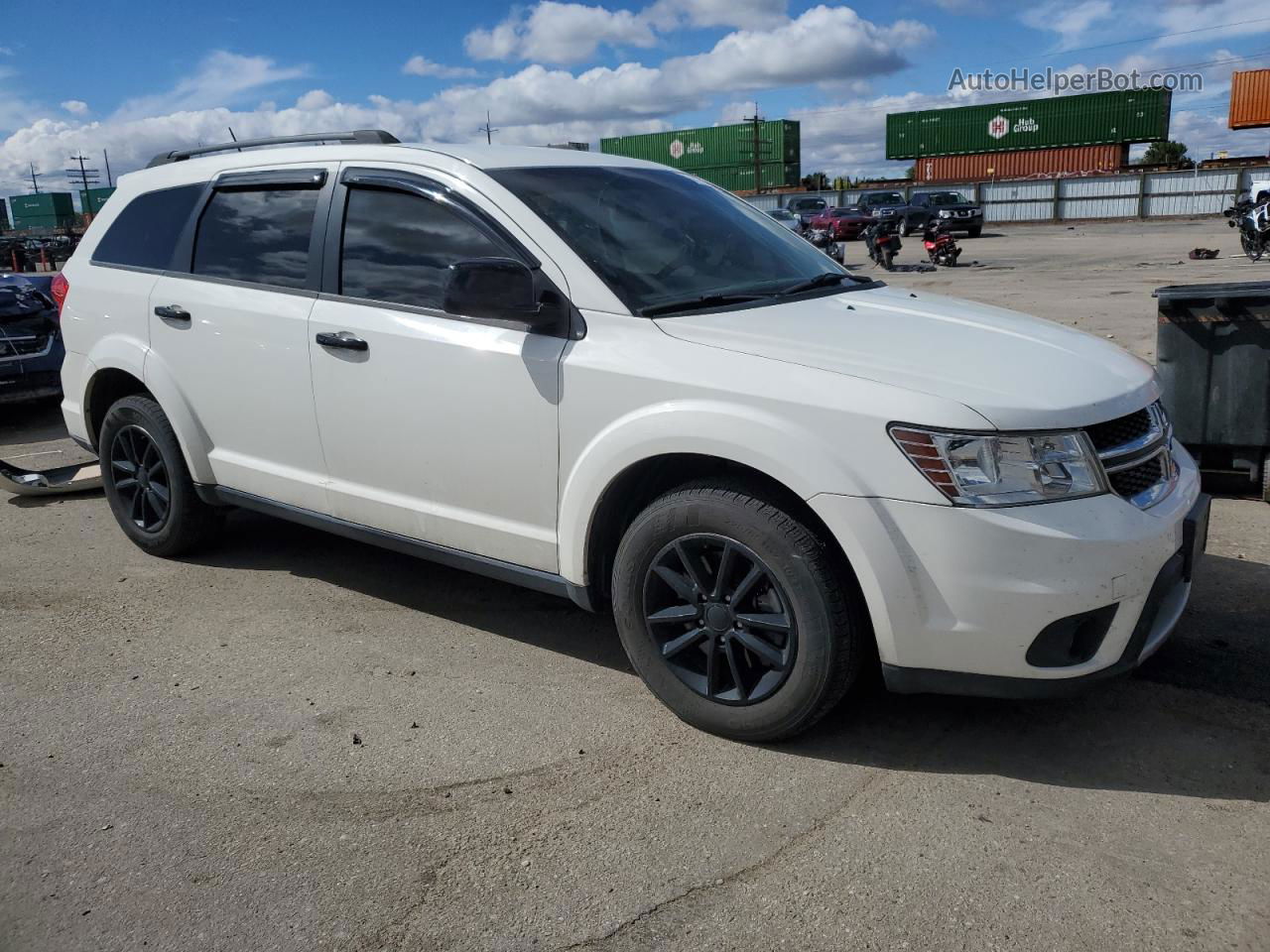 2016 Dodge Journey Sxt White vin: 3C4PDDBG5GT243577