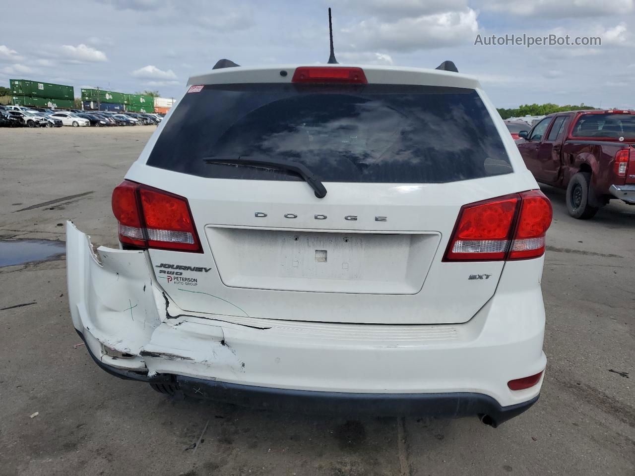 2016 Dodge Journey Sxt White vin: 3C4PDDBG5GT243577