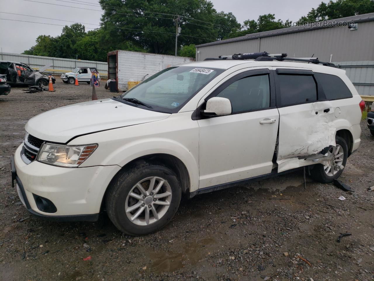 2017 Dodge Journey Sxt White vin: 3C4PDDBG5HT540124